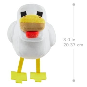 Minecraft Plush Chicken Toy, 8-inch Collectible Soft Doll inspired By Video Game Character - Image 5 of 6