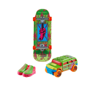 Hot Wheels Skate Vehículo de Juguete Patineta de Colección HOWLAN™ + ROCKSTER™ con Diecast