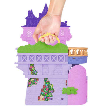 Disney Princess Rapunzel Storytime Stackers Doll House, Small Doll, Pascal Figure & 7 Accessories - Image 3 of 6