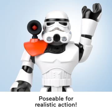 Imaginext Star Wars Stormtrooper Xxl Figure, 16+ Inch Tall Poseable Toy With Launcher - Image 4 of 6