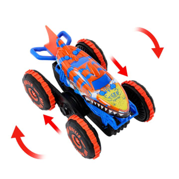 Hot Wheels Monster Trucks-Véhicule Tiger Shark Escaladeur-à Piles - Imagen 3 de 6