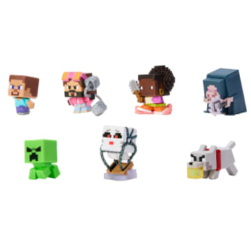 Minecraft Mini Mode Overworld Battle Pack With 7 Mini Action Figures Inspired By The Movie - Imagen 6 de 6