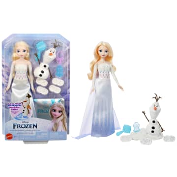 Disney Frozen Elsa & Olaf Adventures With Elsa Doll, Olaf Figure, Moldable Sand & 4 Stampers