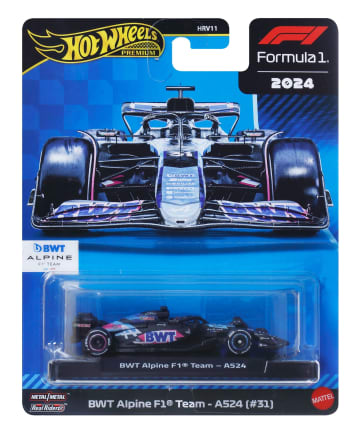 Hot Wheels 1:64 Scale Premium Die-Cast Formula 1 Collectible Toy Race Car