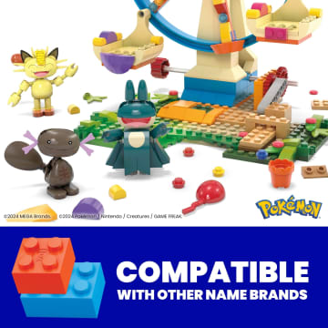 MEGA Pokémon Ferris Wheel Fun Building Toy Kit, With 4 Action Figures (393 Pieces) For Kids - Image 4 of 6