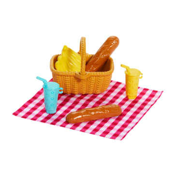 Barbie Family & Friends Dolls & Accessories, Picnic-Themed Playset With 2 Dolls & 9 Pieces - Image 3 of 6