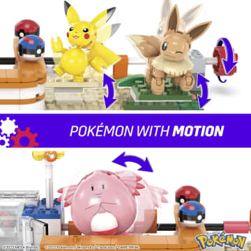 MEGA Pokémon Building Toy Kit, Forest Pokémon Center (648 Pieces) With 4 Action Figures