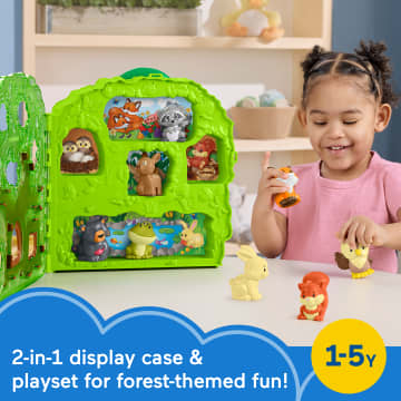 Fisher-Price Little People Forest Friends Carry Case Toddler Playset With Figures, 9 Pieces - Image 2 of 4