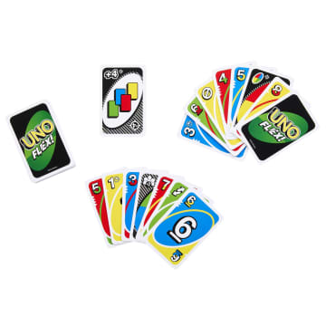 UNO Flex Card Game For Family Night Where Cards Change Color When Flexed in Collectible Tin Box - Imagem 6 de 6