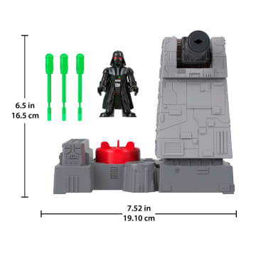 Imaginext Star Wars Death Star Turret Toy Cannon With Darth Vader Diecast Character Key