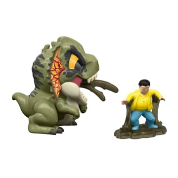 Jurassic World Dinossauro de Brinquedo Dilophosaurus Bite Club Colecionável