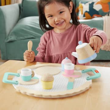 Fisher-Price Juguete para Bebés Juego de Té de Madera