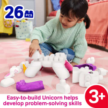 MEGA Bloks Build & Enchant Unicorn Block Toy (26 Pieces) For Kids - Image 2 of 5