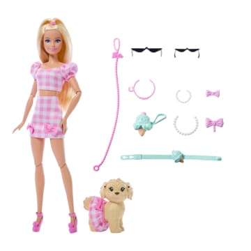 Barbie Fashion & Beauty Muñeca Looks Iguales Malibú y Perrito - Imagem 6 de 6