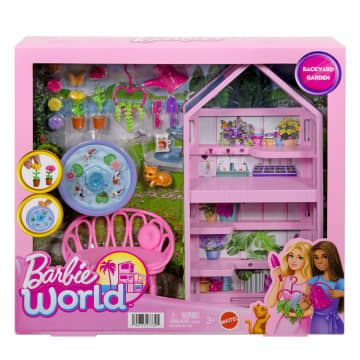 Barbie World Backyard Garden Toy Playset | Mattel