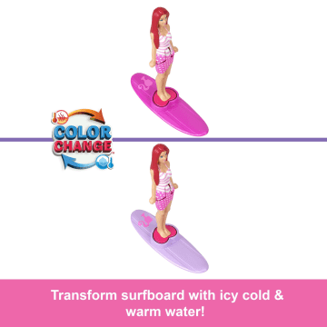 Barbie Mini Barbieland Doll & Vehicle Set With 1.5-inch Doll & Beach Convertible With Color-Change - Imagen 3 de 6