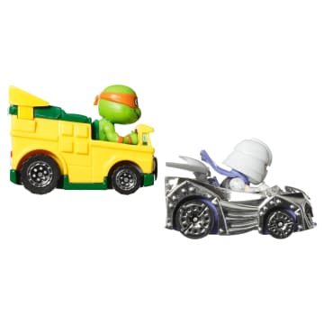 Hot Wheels RacerVerse Vehículo de Juguete Michelangelo y Shredder - Image 3 of 6