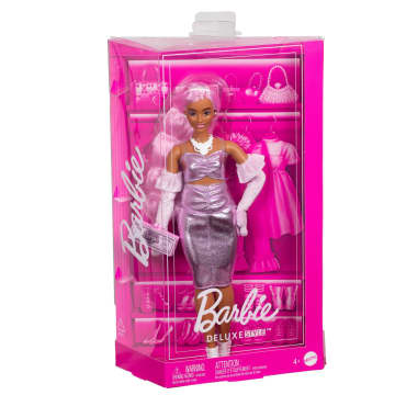 Barbie  Style de Luxe  Poupée 1, Robe Barbiecore, Cheveux Roses - Image 6 of 6