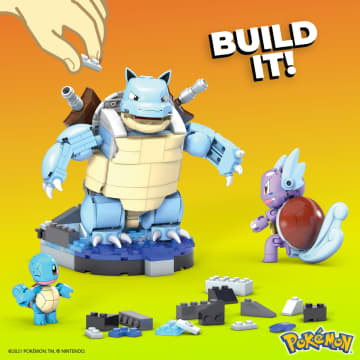 MEGA Pokémon Squirtle Building Toy Kit With 3 Action Figures (379 Pieces) For Kids