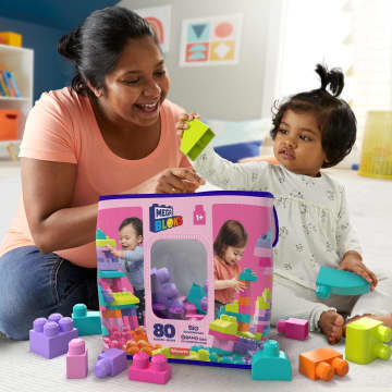 Mega Bloks Juguete de Construcción Gran Bolsa Rosa para Construir