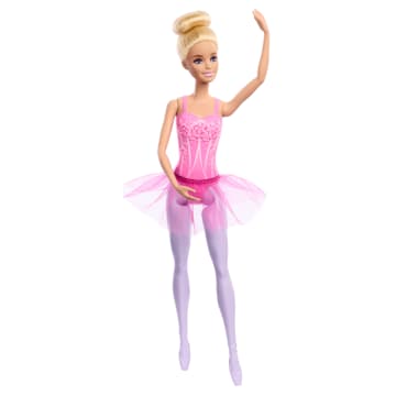 Barbie Ballerina Doll, Blonde Fashion Doll Wearing Purple Removable Tutu - Image 1 of 6