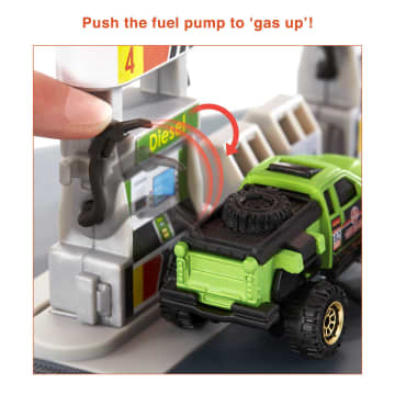 Matchbox Action Drivers Matchbox Fuel Station Playset For Kids 3 Years Old & Up, With 1 1:64 Scale Vehicle - Image 3 of 6