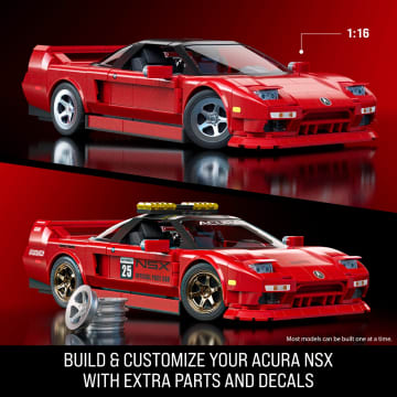 (Sold Out) Mattel Brick Shop Hot Wheels ’90 Acura Nsx Building Toy (876 Pieces), For Collectors - Imagen 3 de 6