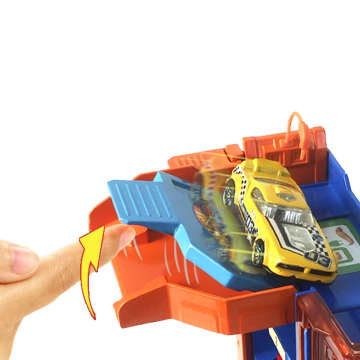 Hot Wheels Let's Race Netflix - City Downtown Car Park Playset, Gift For Kids Ages 4 To 8 - Image 2 of 6