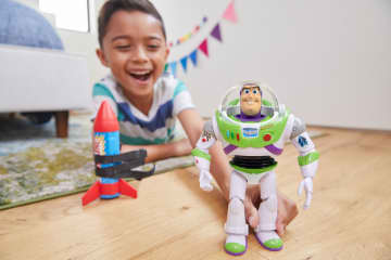 Disney And Pixar Toy Story Buzz Lightyear 10-Inch Action Figure Toy With Rocket & Sounds - Image 2 of 6