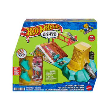 Hot Wheels Skate Dessert Skate Park With 1 Exclusive Finger Skateboard & 1 Pair Removable Skate Shoes - Image 6 of 6