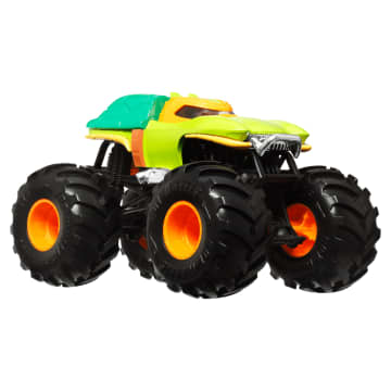 Hot Wheels Monster Trucks Veículo de Brinquedo Michaelangelo Escala 1:24 - Image 4 of 5