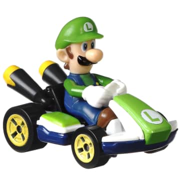 Hot Wheels Mario Kart Vehículo de Juguete Luigi Estándar Kart - Image 2 of 3