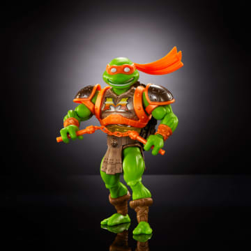 Motu Origins Turtles Of Grayskull Michelangelo Action Figure Toy, TMNT Masters Of The Universe - Image 5 of 6