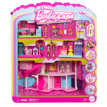Barbie Mini Barbie Land Doll House Playsets With 1.5-Inch Doll, Furniture & Accessories - Imagem 4 de 6