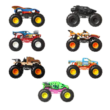 Hot Wheels Monster Trucks Vehículo de Juguete Auto Sorpresa Escala 1:24 - Imagem 4 de 6