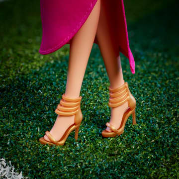 Barbie Signature Ted Lasso Collectible Doll, Keeley Jones Wearing Pink Dress