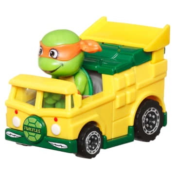 Hot Wheels RacerVerse Vehículo de Juguete Michelangelo y Shredder - Image 4 of 6