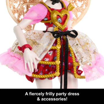 Monster High Scary Sweet Birthday Cupid Asteria Doll in Party Dress With Balloon & Gift - Imagem 4 de 6