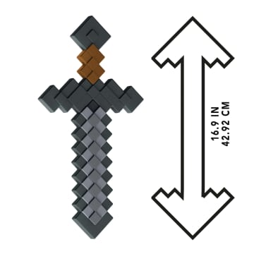 Minecraft Role-Play Toy Accessory Collection, Pixelated Design - Image 4 of 6