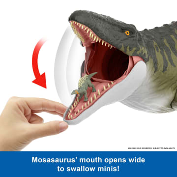 Jurassic World Rebirth Super Colossal Mosasaurus Action Figure, Dinosaur Toy - Image 3 of 6