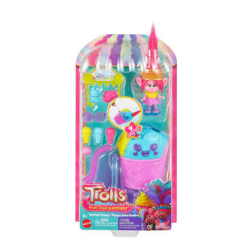 Dreamworks Trolls Fun Fair Surprise Fairfest Queen Poppy Small Doll & 10 Accessories - Image 5 of 5