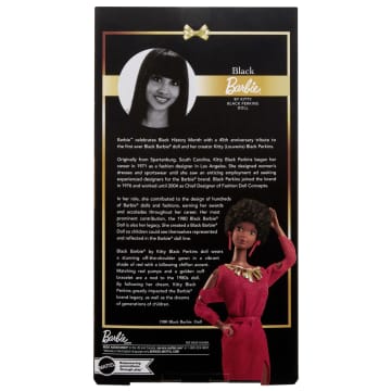 Barbie Signature Collectible Doll in Red Gown, 45Th Anniversary Black Barbie By Kitty Black Perkins