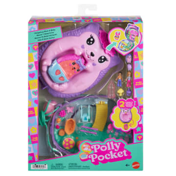 Polly Pocket Conjunto de Brinquedo Compacto Mundo Surpresa Ouriço Mamãe e Bebê - Image 6 of 6
