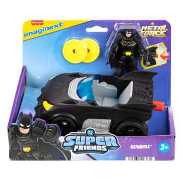 Fisher-Price Imaginext DC Super Friends Metal Force Batmobile Toy Car & Batman Action Figure Set - Imagen 6 de 6