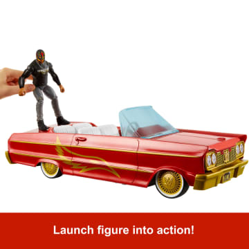 WWE Lucha Low Rider Vehicle Set With Rey Mysterio Main Event Action Figure & Toy Car - Image 3 of 6