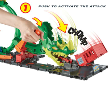 Hot Wheels City Dragon Drive Firefight Playset, With 1 Toy Car - Image 3 of 6