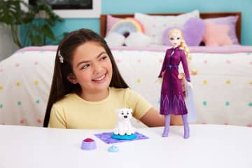 Disney Frozen Elsa Fashion Doll & Polar Bear Cub Figure With 4 Nurturing Accessories - Image 2 of 6