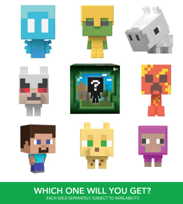 Minecraft Toys, Mob Head Minis Figures, Gifts For Kids