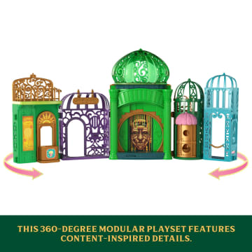 Universal Pictures’ Wicked Emerald City Small Doll Playset With 5 Play Spaces & 15 Accessories - Imagen 5 de 6