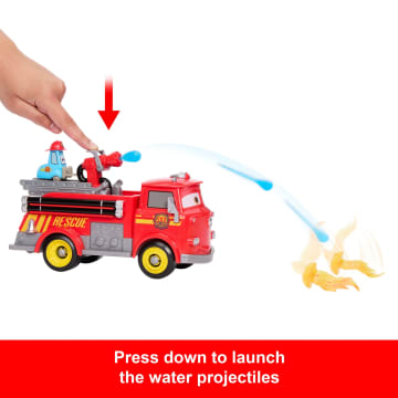 Disney And Pixar Cars Radiator Springs Race & Rescue Fire Fighting Red & Guido & Accessories - Image 2 of 4